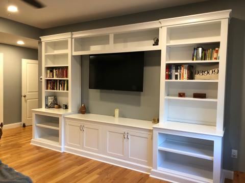 Full wall bookcase